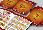 Дизайн буклета и прайс-листа с продукцией (формат А3 в развороте) для компании MirDoner (халяль, полуфабрикаты из курицы, куриная разделка)