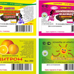 Дизайн этикеток на весовые конфеты для компании Продукты Здорового питания